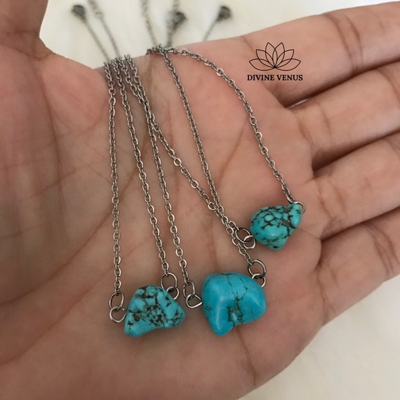 Genuine Turquoise Dainty Choker - Picture 2 of 8